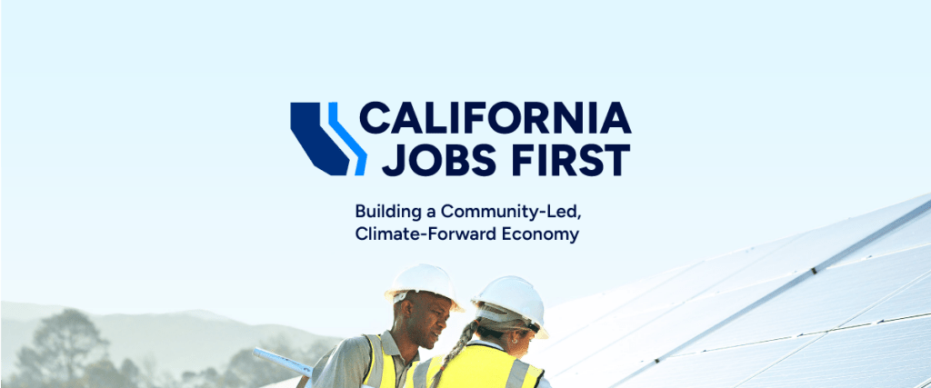California jobs first banner